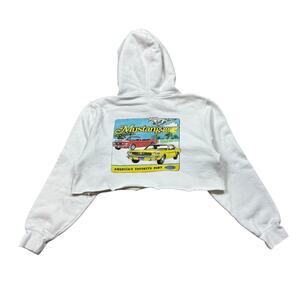 Re/Done Ford Mustang Cropped Hoodie Women's M/L Retro Loungewear